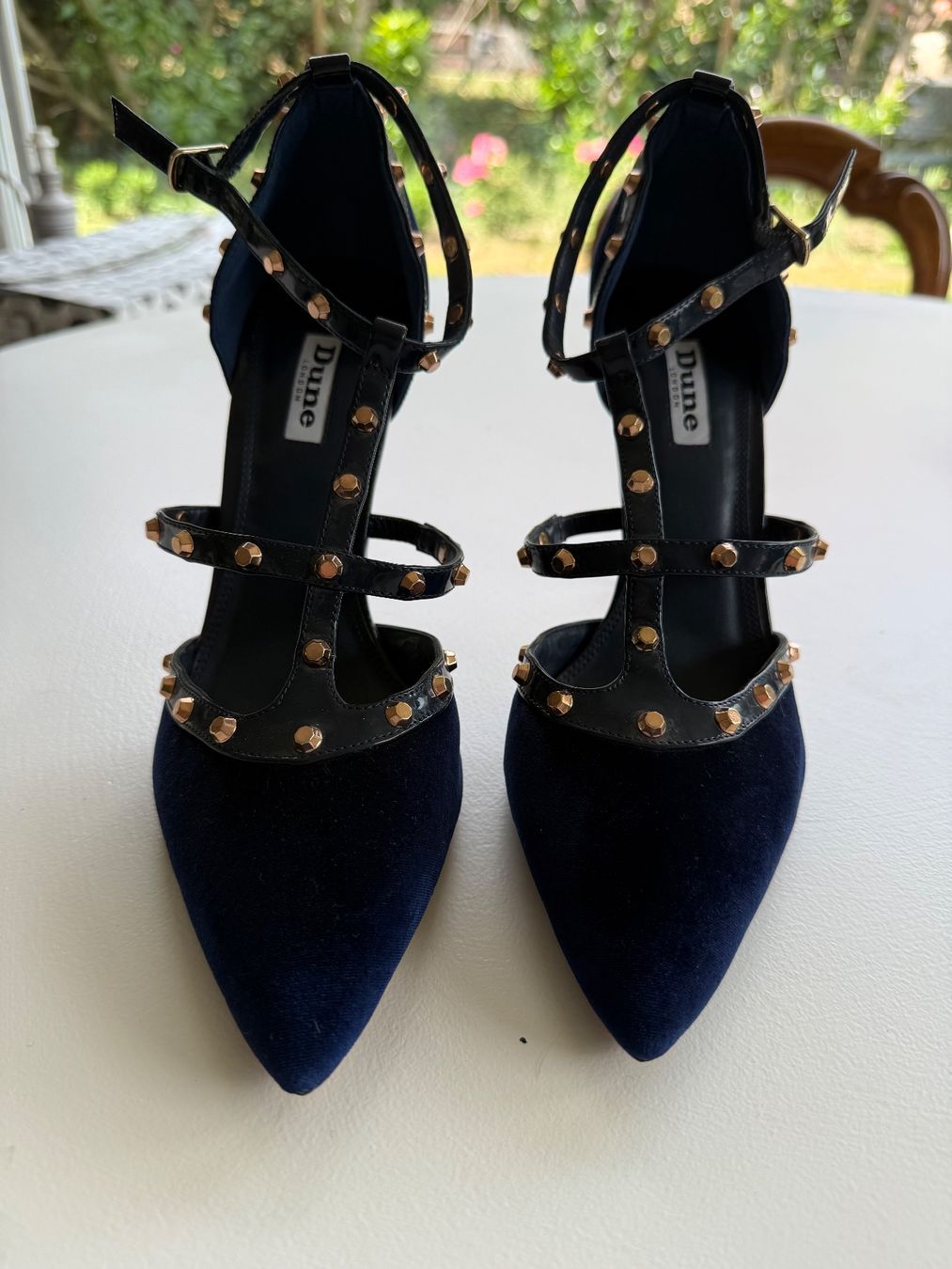Dune London Damenschuhe: Dune London Pumps Samt, dunkelblau, Top! – Neu (gemäss Beschreibung) aus Dietschwil von adr_gs9w 2