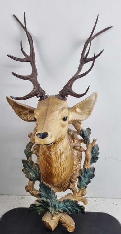Holz-Wand-Deko Mit Hirsch-Geweih & Persönlichem Namen – 44 X 34 Cm | Individuell Als Geschenk Für Jäger & Naturfreunde
