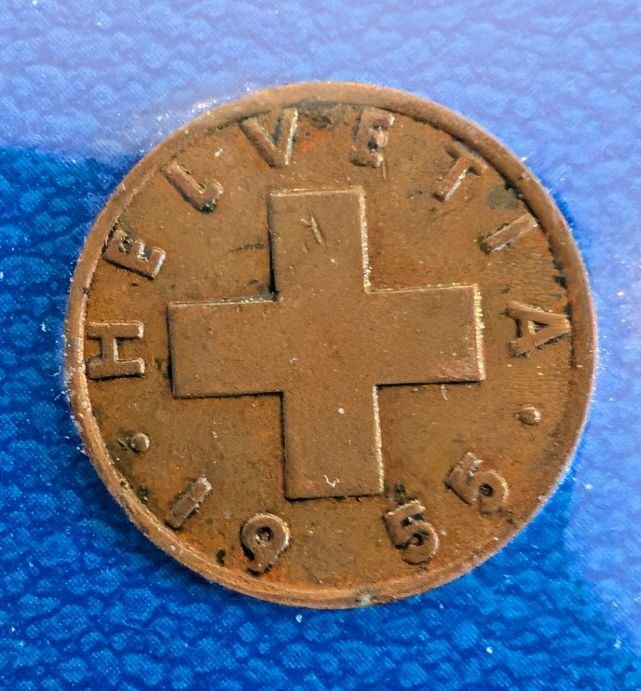 Tutti le monete: 2 Rappen 1955 – Usato da Arch venduto da coinsandmore