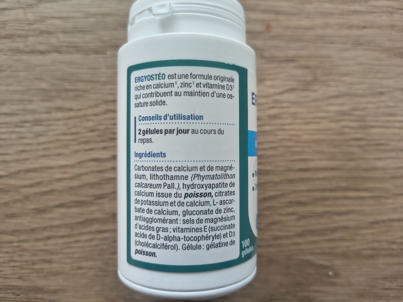 Cibi & Specialità: Ergyostéo Nutergia "ossature" avec calcium – Nuovo e nell'imballaggio originale da Ependes FR venduto da vintage02 2