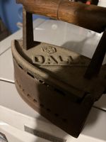 Bügeleisen Dally THERMA antikes Gusseisen mit Holzgriff 55