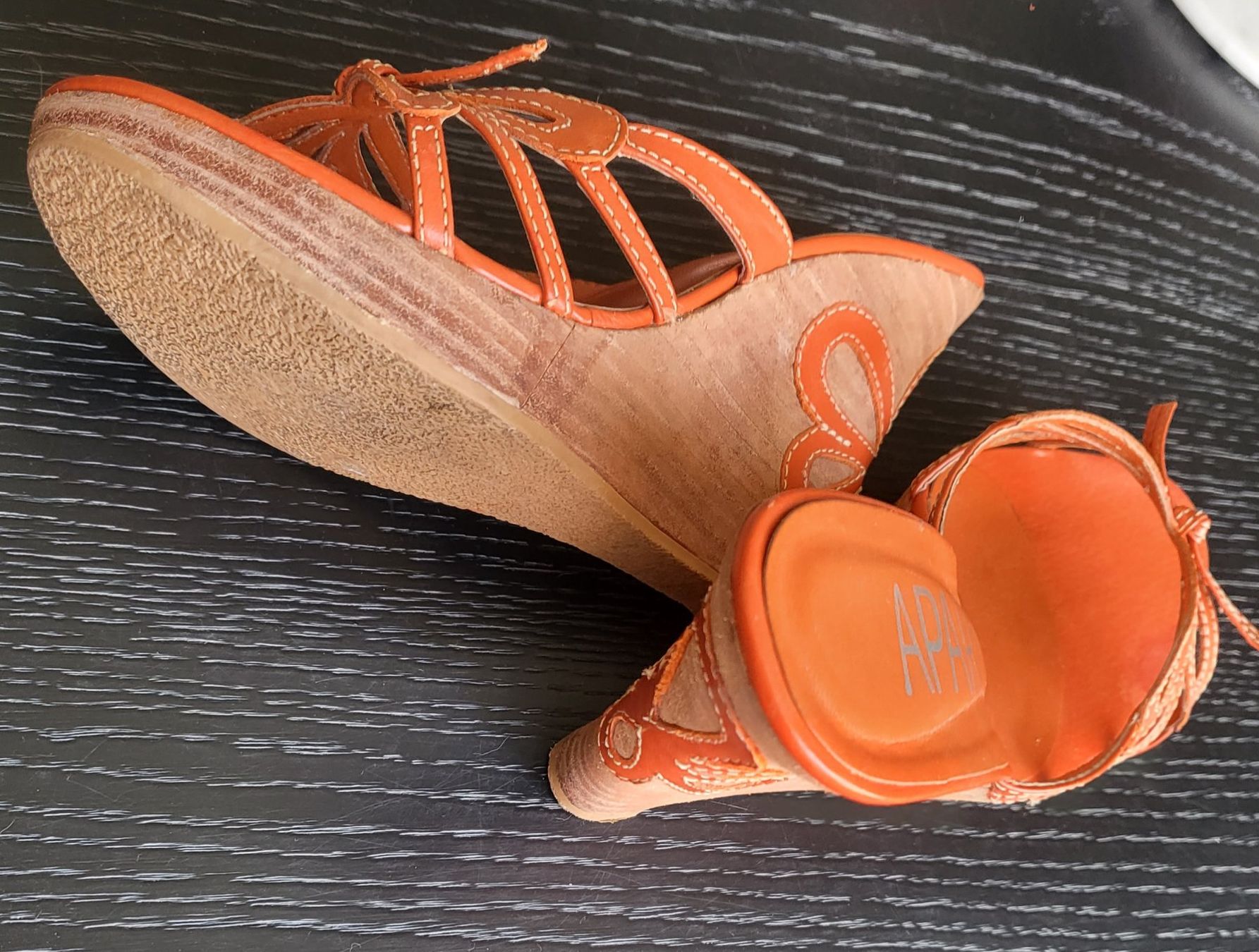 Scarpe da donna: Sandales compensées APART orange, taille 37. – Usato da Neuchâtel venduto da wikit 3
