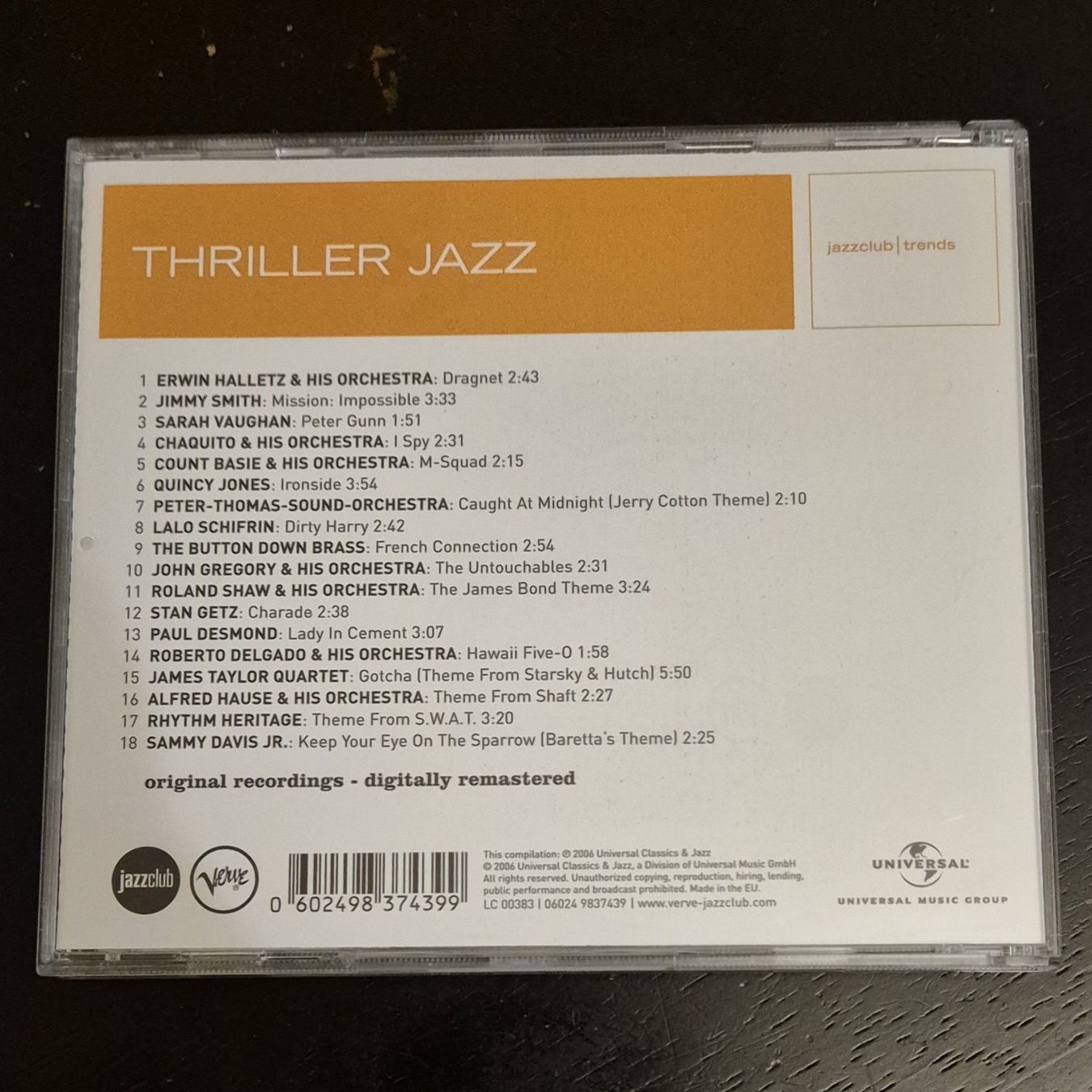 CDs: Thriller Jazz / Diverse Soundtracks – D'occasion à Chur par dluli 1