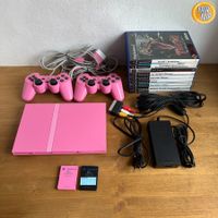 PS2 -  Konsole mit Spielen & Zubehör *PINK*
