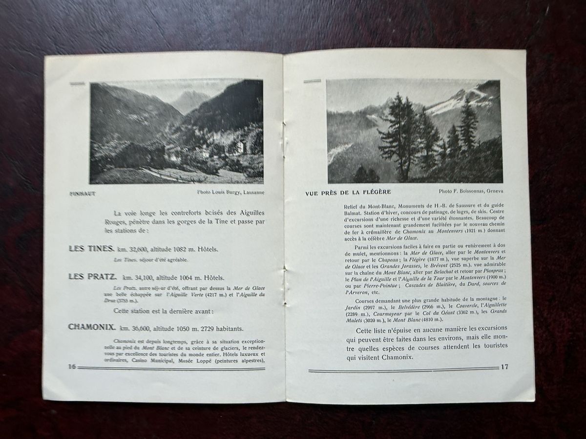 Bücher: Brochure Martigny Chamonix Train Électrique 1910 – Gebraucht aus Fribourg von Ardoffel 5