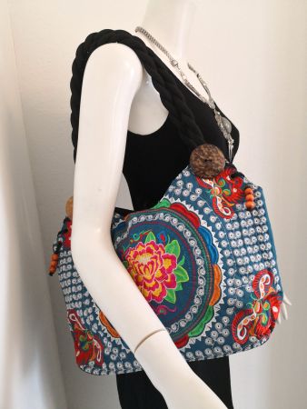 🤩BOHO-CHIC  ETHNO LOTUS TASCHE NEU
