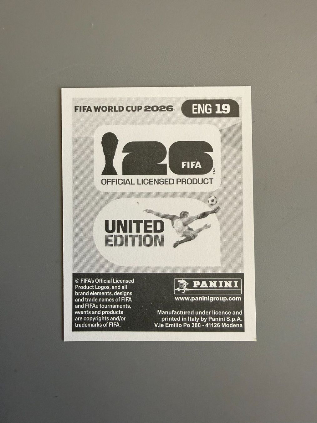 Panini Carte collezionabili: Panini Marcus Rashford ENG19 – Usato da Liebefeld venduto da Ronaldo-1996 1