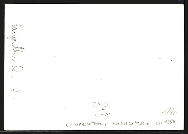 Cartoline postali: Langenthal, Ortspartie bei Hochwasser um – Usato da Berlin venduto da bartko-reher 1