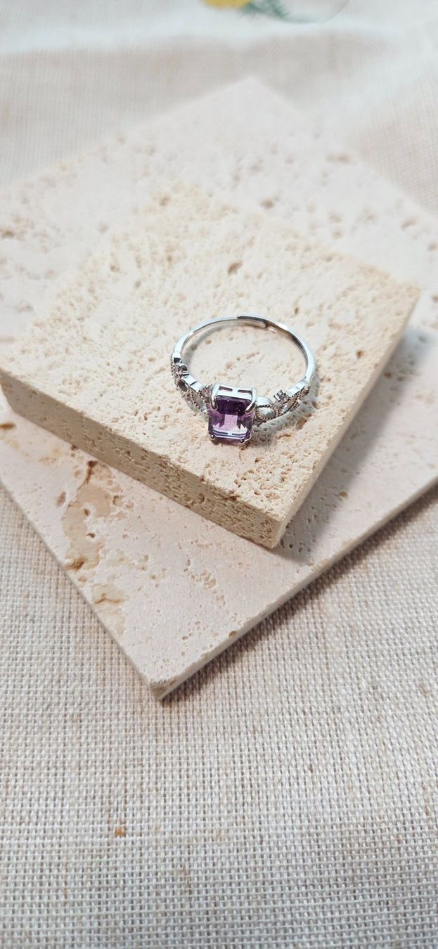 Ringe: NEW - S925 Amethyst Ring (Adjustable) – Neu (gemäss Beschreibung) aus Zürich von cin_wcf6 5
