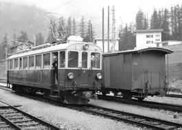 ABe 15 et k5504 a Pontresina RhB