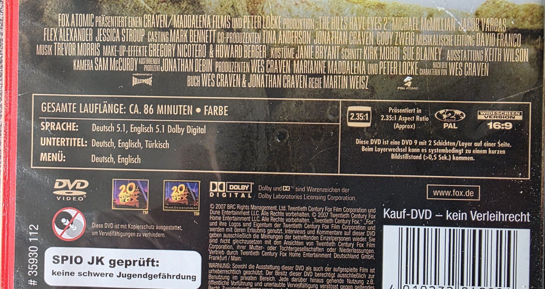Tutti i DVDs: DVD The Hills Have Eyes 2 – Usato da Oetwil am See venduto da fineli2 1