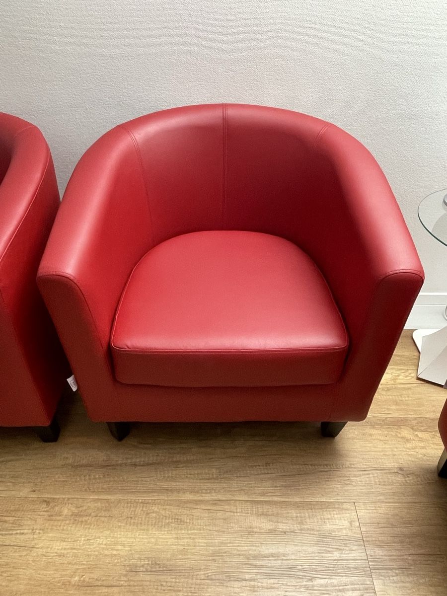 Poltrone: Rote Sessel Kunstleder 7 Stück – Usato da Zürich venduto da Pitschi17