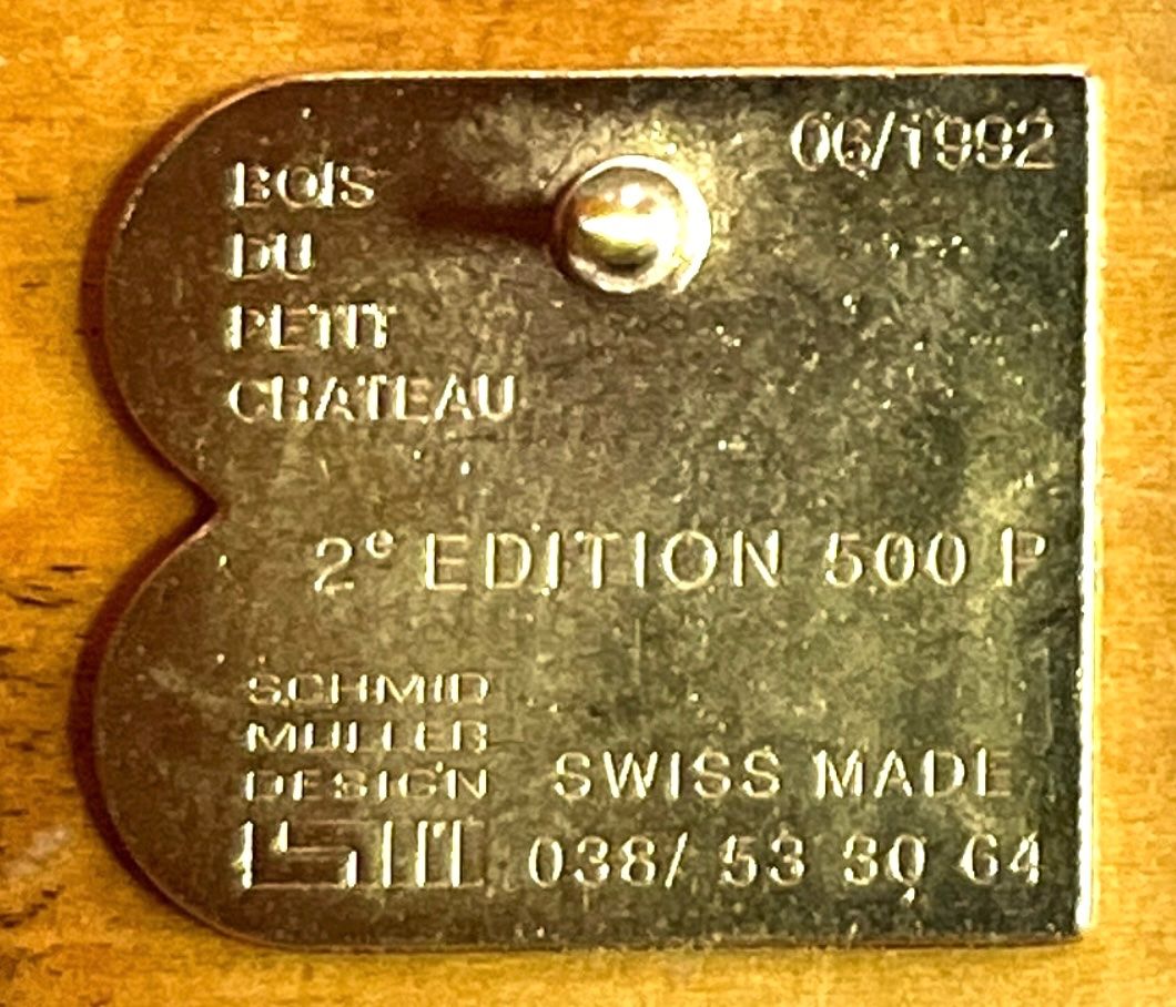Swiss Placchette & Badge: Pin/badge Schmid/Muller limité 500p – Usato da Renan BE venduto da johncactus 3