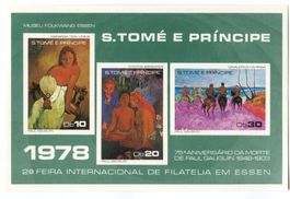 Block "Malerei. Paul Gauguin". São Tomé und Príncipe