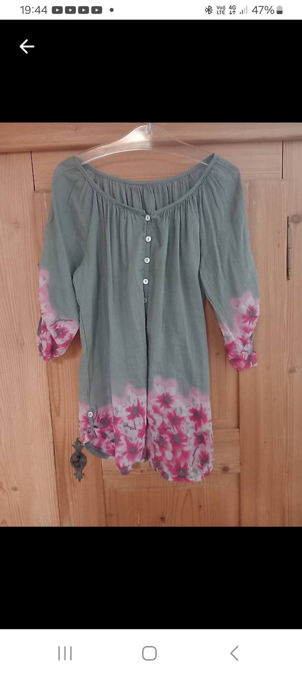 Tuniche: Tunika Bluse_ margenta olive. M – Usato da Näfels venduto da gil_sindamel 1