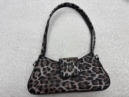 Sac bandoulière imprimé léopard petit modèle