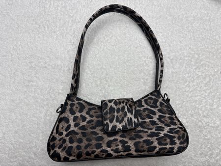 Sac bandoulière imprimé léopard petit modèle