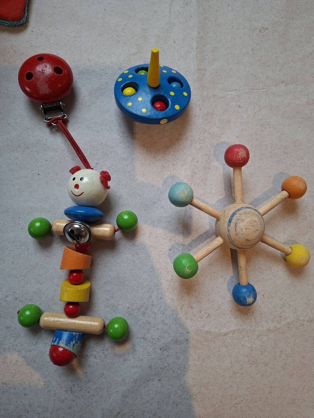 Spielzeuge: Babyspielzeug-Set, Holz, Stoff, Greifling, Stoffbuch – Gebraucht aus Klingnau von vollmond36 4