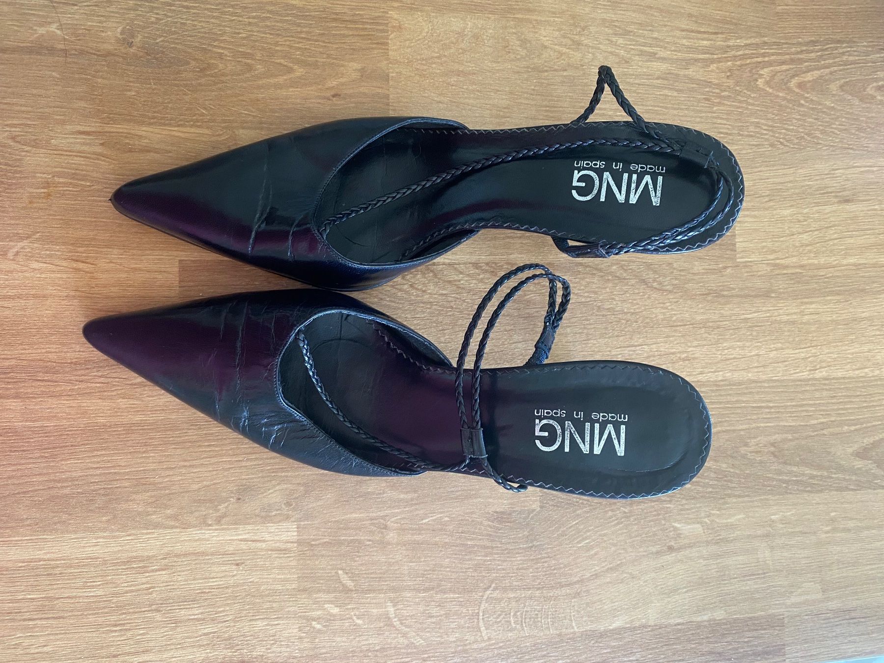 Mango Scarpe da donna: Mules à talon/ chaussures cuir – Usato da pont-la-ville venduto da dia_tt5h 5