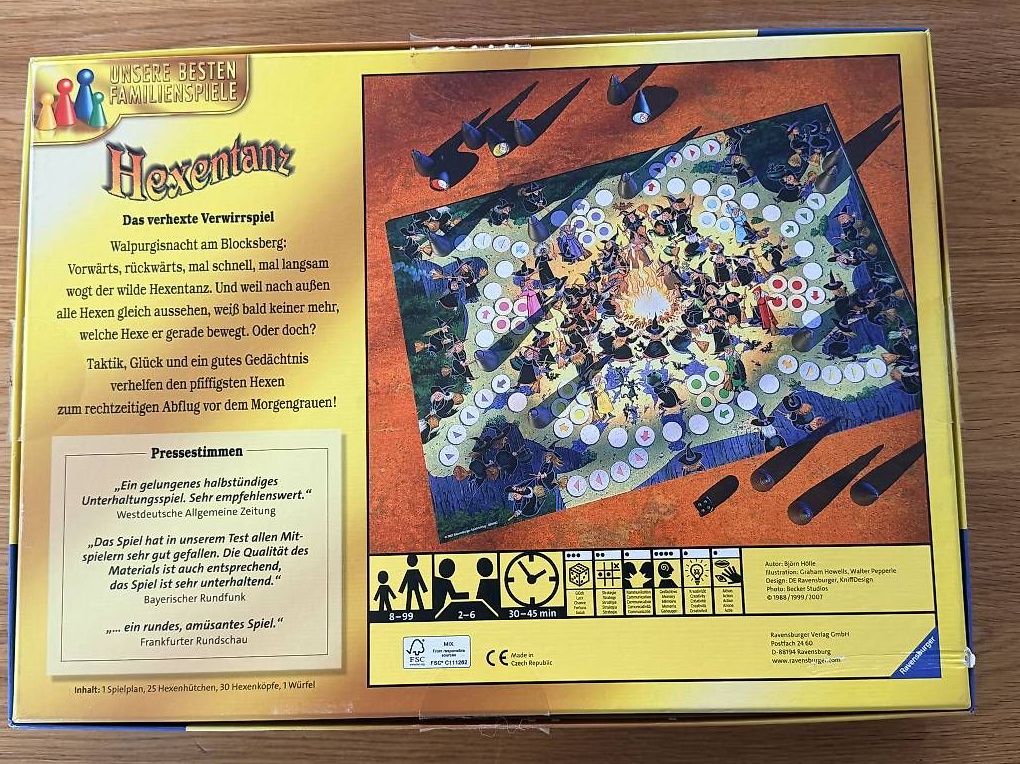 Ravensburger Spiele: Hexenranz Ravensburger – Gebraucht aus Gümligen von Sally777 1