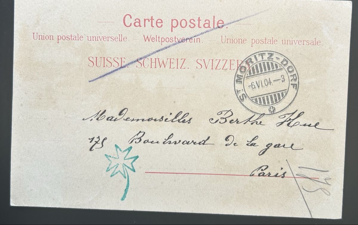 Cartoline postali: Gruss aus St.Moritz Litho  – Usato da Horw venduto da Tellbub 1