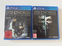 Dishonored + Dishonored 2 100% Sony Playstation 4, PS4, PS5