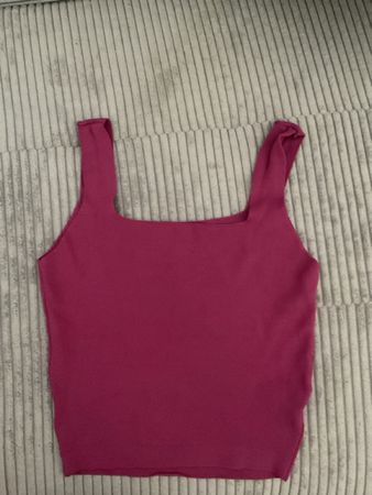 Damen Top Zebra Grösse L Viscose Polyamid pink 
