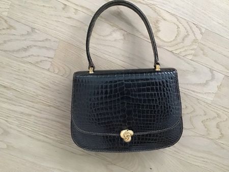 Krokodil Handtasche Chanel Stil Maison d.B. NP 2500,—top!