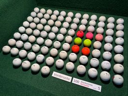 100 gebrauchte Golfbälle Markenmix „Spezial“ (Set 030)