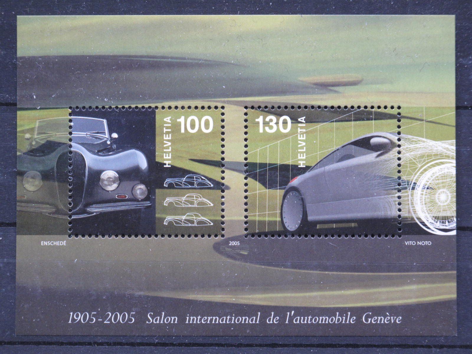 Tutti i francobolli: CH 2005 Autosalon  BL ** – Usato da Wil SG venduto da fva01