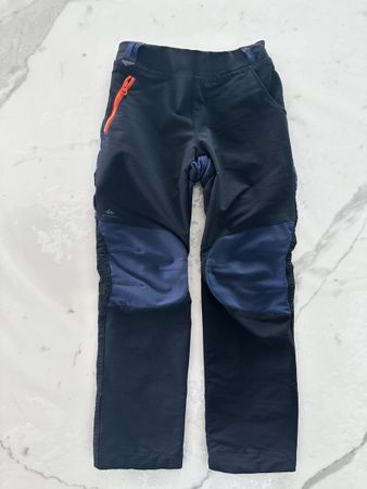 Pantalon Softshell randonnée Quechua bleu 5-6 ans