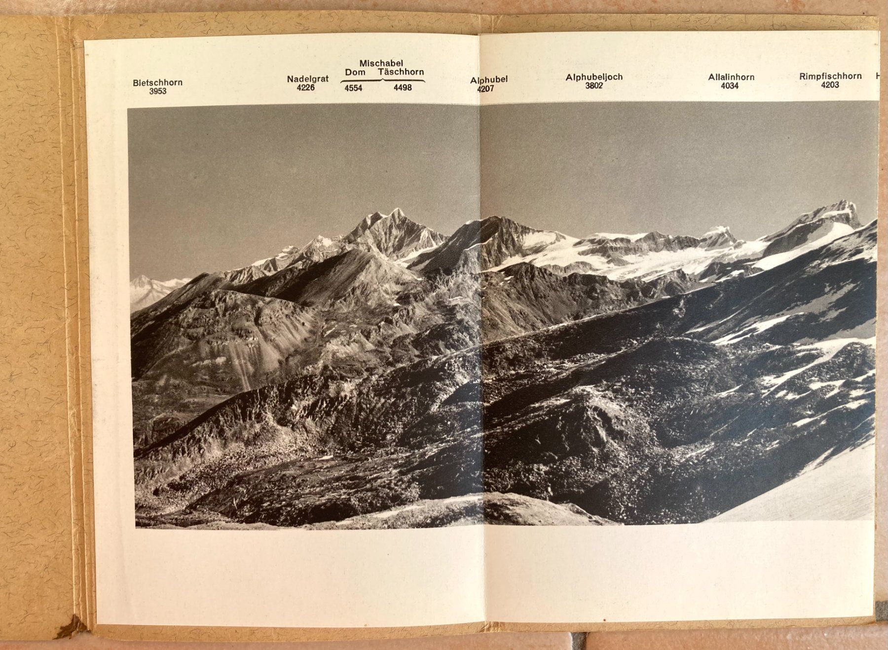 Cartine & Atlanti: Zermatt Panorama vom Gornergrat - Ca. 1940 – Usato da Versoix venduto da HELVETICA_1 2