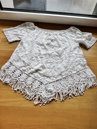 Top Weiss Spitze Grösse M
