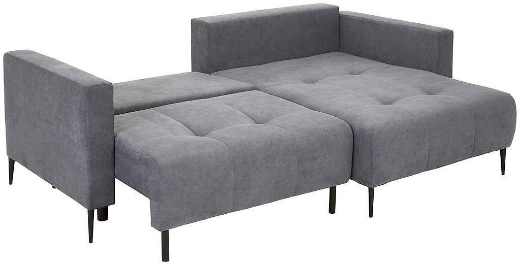 Sofas: Neuwertiges Ecksofa, Schlafsofa Velours dunkelgrau – Gebraucht aus Dietlikon von falessi01 3