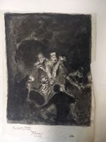 Disegno in inchiostro su carta di J Thomann 1889