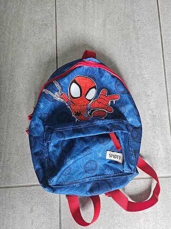 Spiderman Kinderrucksack blau rot, sehr guter