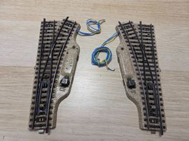 Märklin 5203 + 5204 weichenpaar M H0 (2)