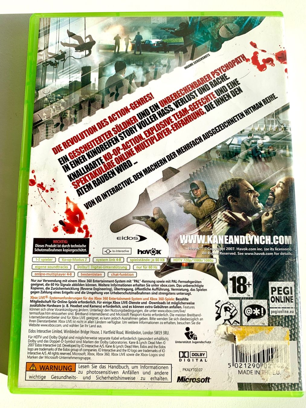 Microsoft Jeux: XBOX 360 Kane & Lynch: Dead Men – D'occasion à Kaiseraugst par Marsupower 1