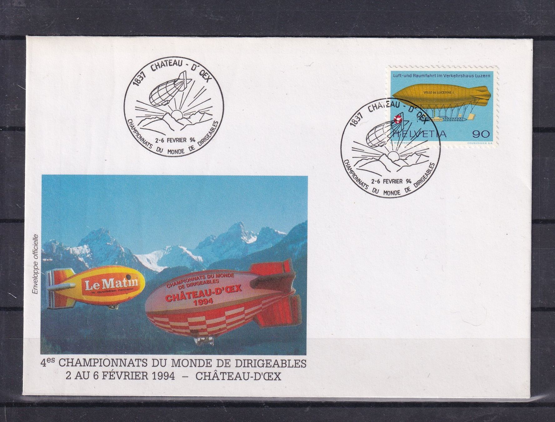 Tutti i francobolli: VOL EN BALLON CHATEAU-D'OEX 1994 – Usato da Nyon venduto da an54