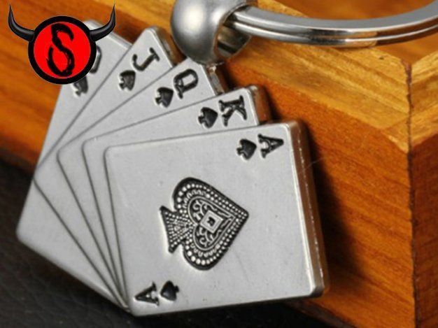 Portachiavi: Schlüsselanhänger - Pokerkarten – Nuovo e nell'imballaggio originale da Buchs SG venduto da Skullep