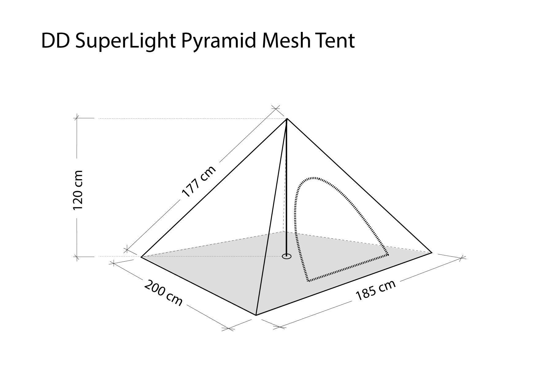 DD Hammocks Zelte: DD Hammocks Superlight Pyramid mesh tent Zelt – Neu und originalverpackt aus Tulln von HaengemattenShop 6