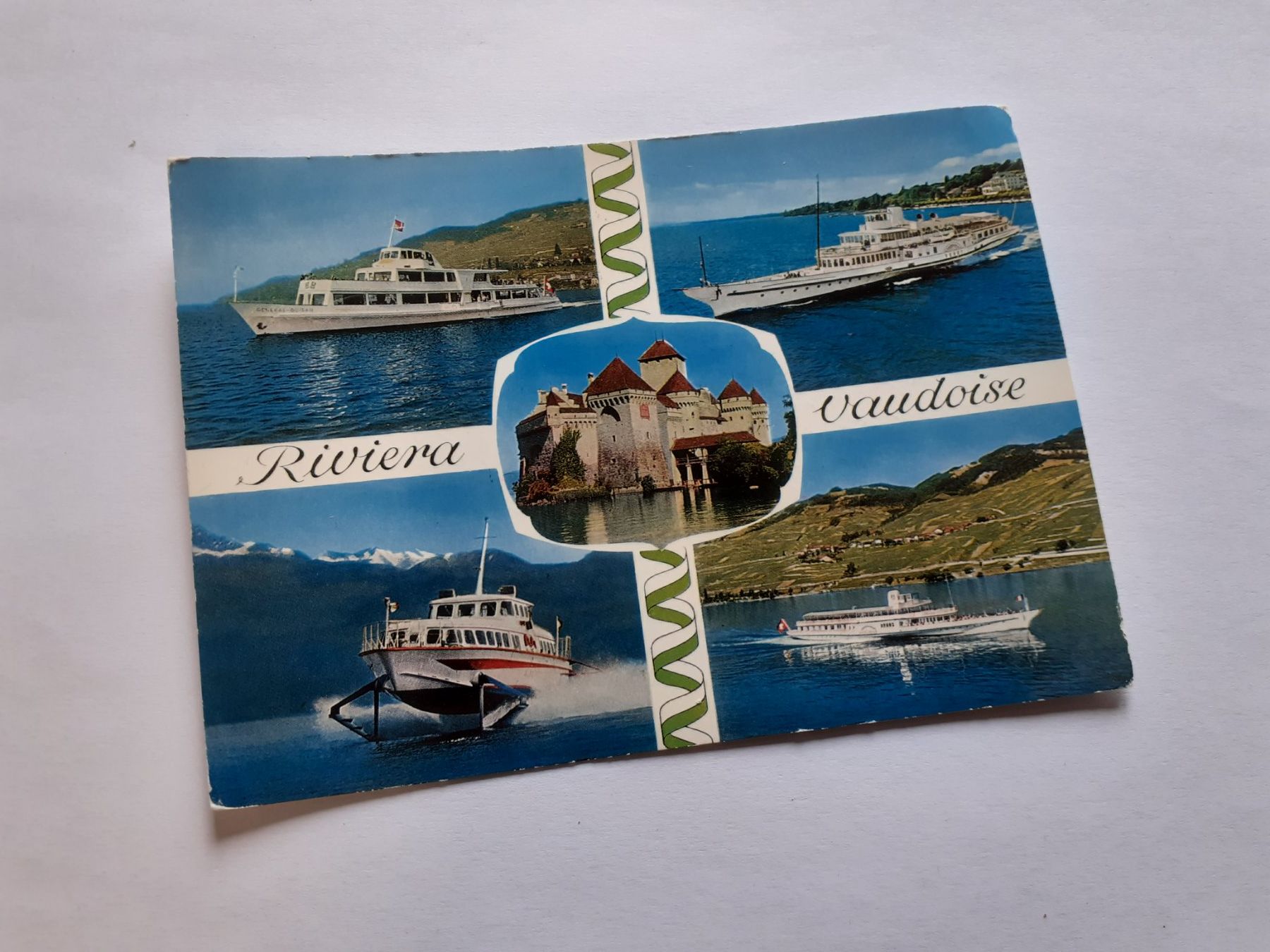 Cartoline postali: RIVIERA VAUDOISE - 1968 - CHILLON - SCHIFFE - VAPEUR – Usato da Winterthur venduto da Ornyx7