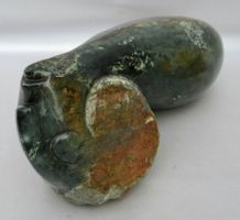 Speckstein Skulptur Signiert: Morgan Chijumani