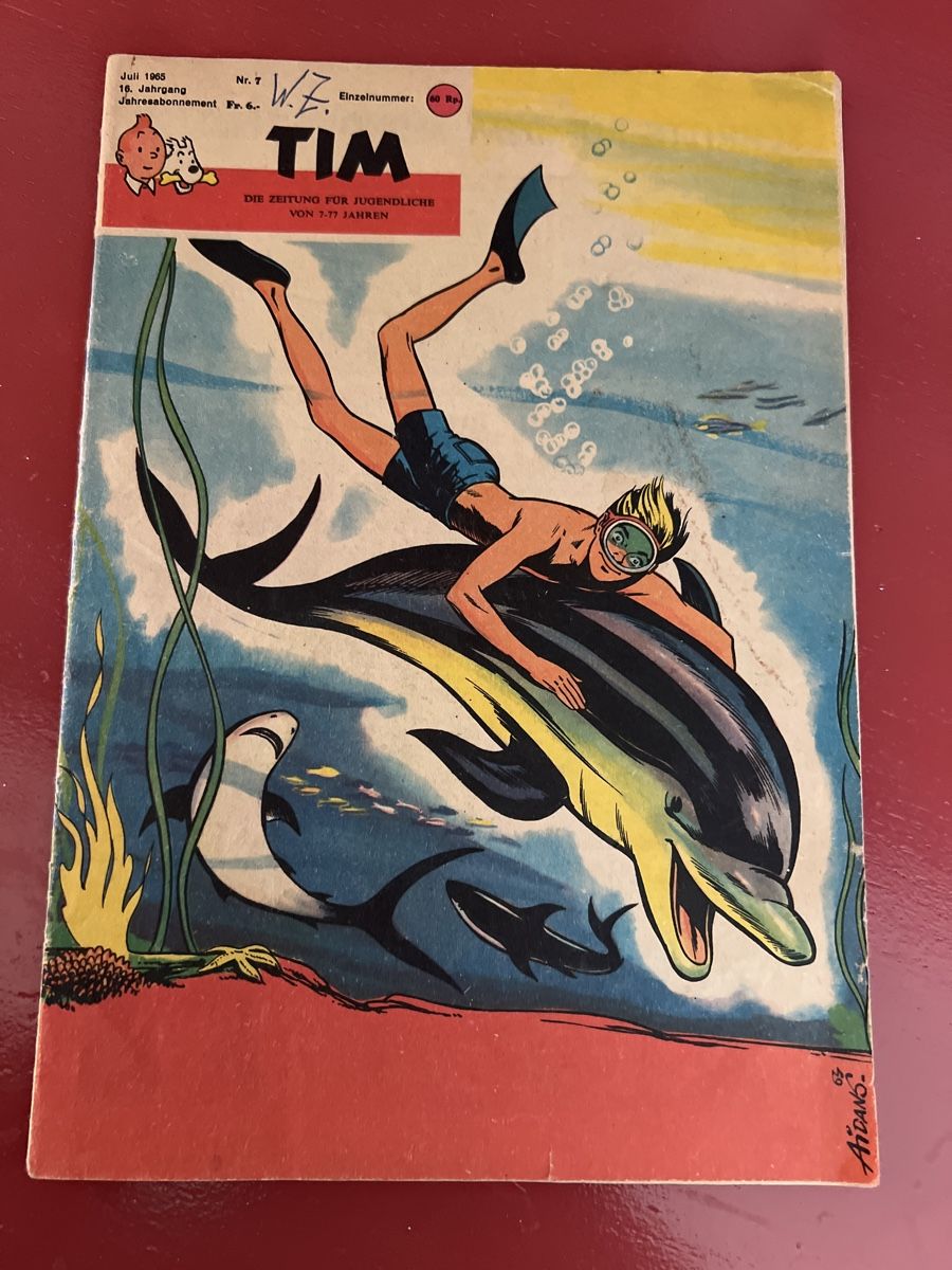 Tim Atar Comic Heft Nr.7 1965 Schritte auf dem Mond Tintin (Gebraucht ...