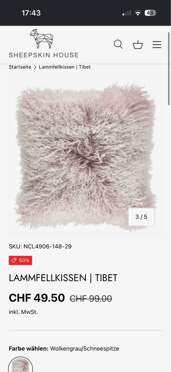 Kissen: 3 Lammfell Kissen – Neu (gemäss Beschreibung) aus Zürich von juz_2t2j 6