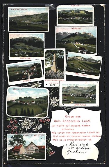 Cartes postales: Appenzell, Eggerstanden, Schlachtdenkmal – D'occasion à Berlin par bartko-reher