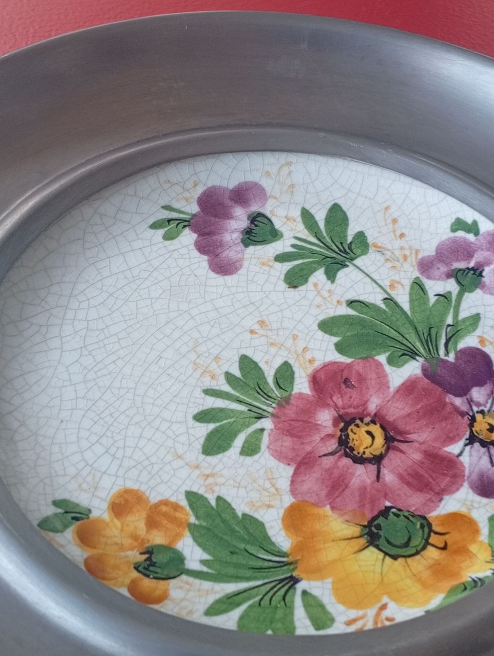 Piatti: Zinn Keramik Teller Vintage. – Usato da Engelburg venduto da CH.Me 4