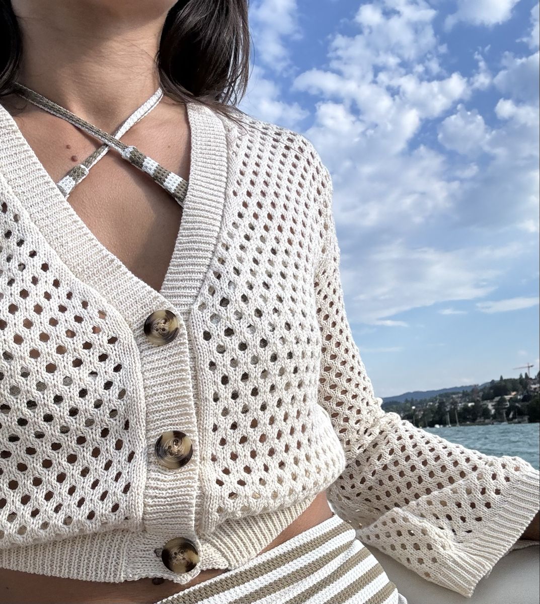Jacken: Cardigan beige aus Baumwolle Grösse S – Gebraucht aus Zürich von olalinda 2