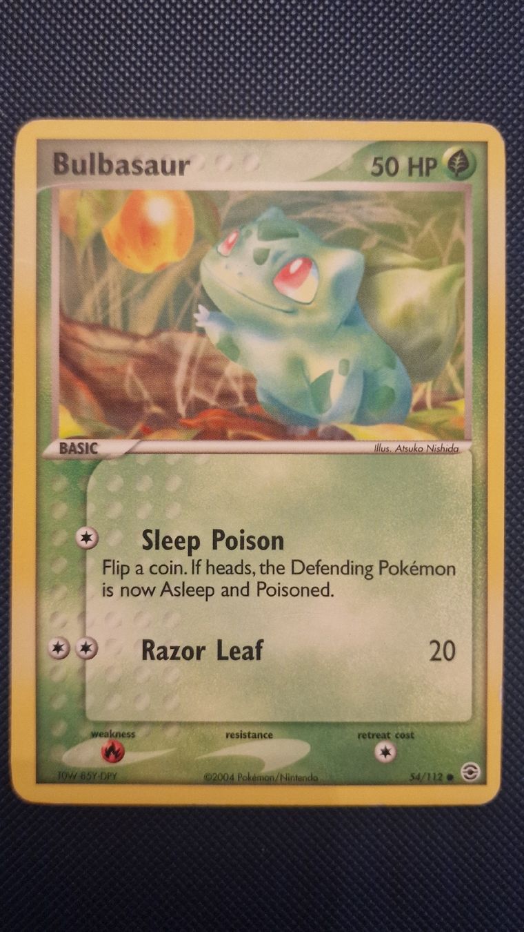 Pokémon Carte collezionabili: Bulbasaur #54 – Pokémon FireRed & LeafGreen  – Usato da Veytaux venduto da PocketMonster