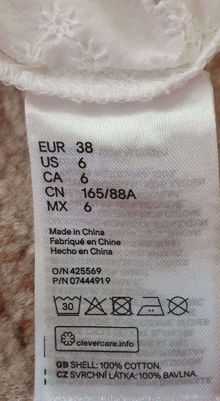 H&M Blusen: Baumwollbluse mit Broderie Anglaise, Gr. 38 – Neu (gemäss Beschreibung) aus Unterentfelden von LookoutMt 3
